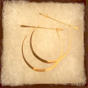 Gold hoop earrings from Catbird